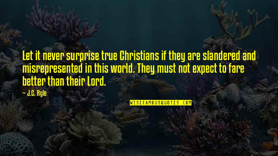 Neptali Lozada Quotes By J.C. Ryle: Let it never surprise true Christians if they