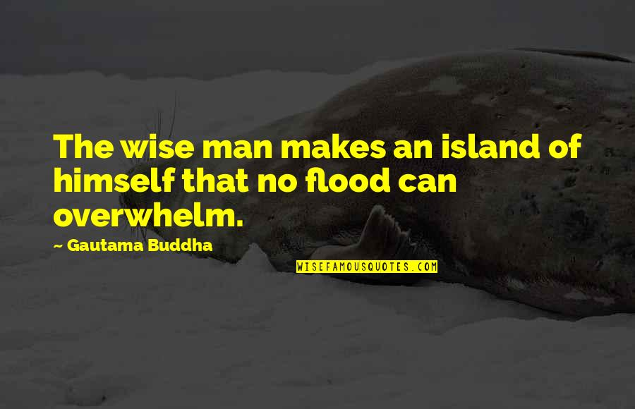 Nerds And Geeks Quotes By Gautama Buddha: The wise man makes an island of himself