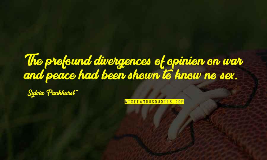 Nerdy Book Quotes By Sylvia Pankhurst: The profound divergences of opinion on war and Nerdy Book Quotes By Sylvia Pankhurst: The profound divergences of opinion on war and