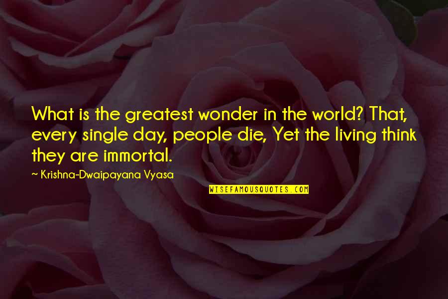 Nereya Quotes By Krishna-Dwaipayana Vyasa: What is the greatest wonder in the world? Nereya Quotes By Krishna-Dwaipayana Vyasa: What is the greatest wonder in the world?