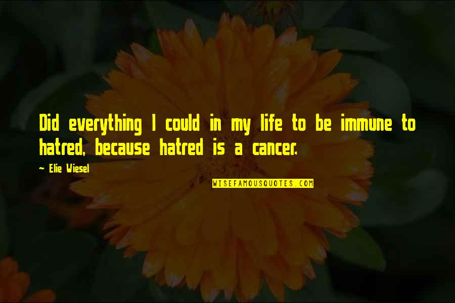 Neriman Baban Quotes By Elie Wiesel: Did everything I could in my life to