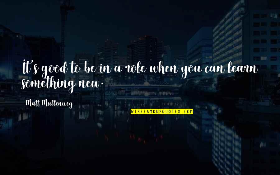 Nerval Home Quotes By Matt Mullenweg: It's good to be in a role when Nerval Home Quotes By Matt Mullenweg: It's good to be in a role when