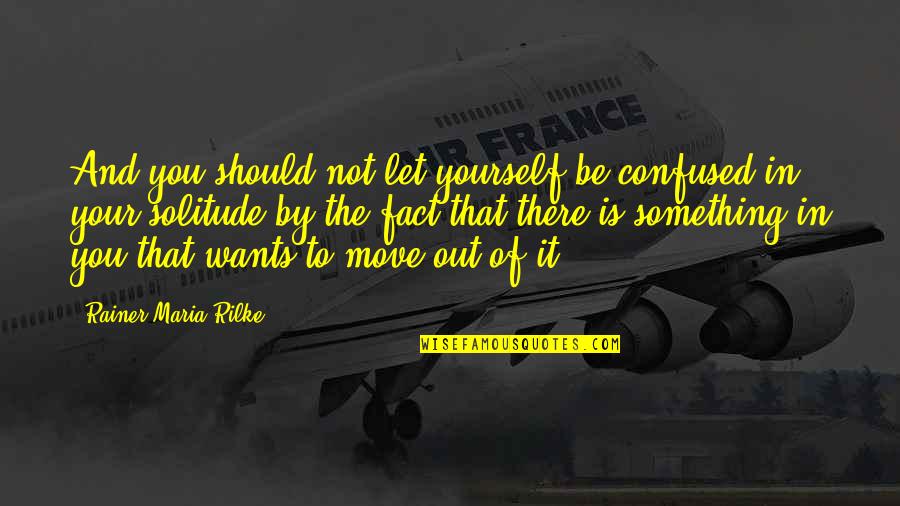 Nervousness Sports Quotes By Rainer Maria Rilke: And you should not let yourself be confused