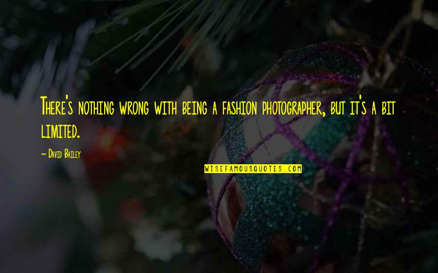 Nesselrodt Heating Quotes By David Bailey: There's nothing wrong with being a fashion photographer,