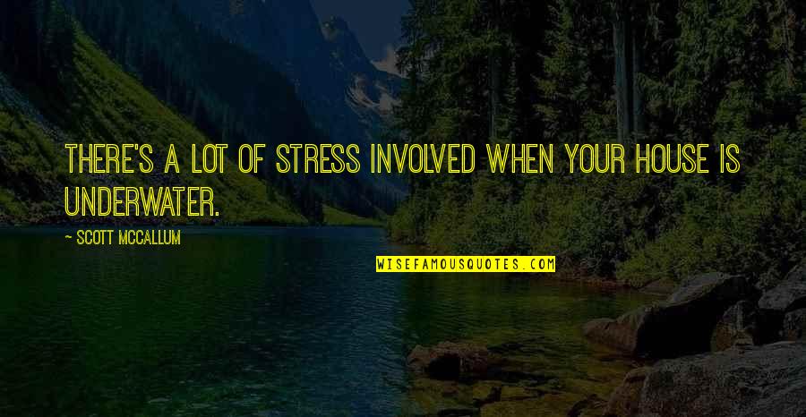 Nesterova Home Quotes By Scott McCallum: There's a lot of stress involved when your Nesterova Home Quotes By Scott McCallum: There's a lot of stress involved when your