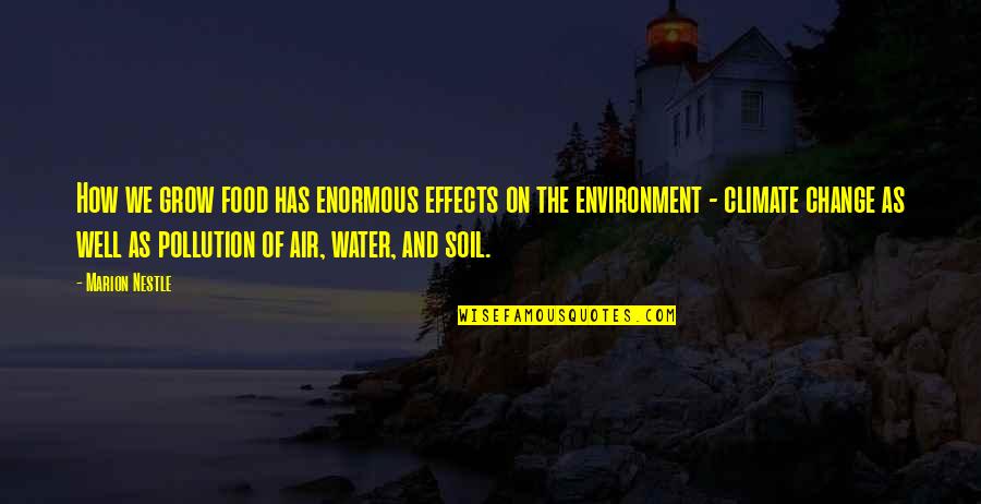 Nestle Quotes By Marion Nestle: How we grow food has enormous effects on