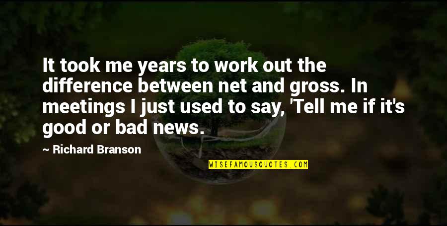 Net Work Quotes By Richard Branson: It took me years to work out the
