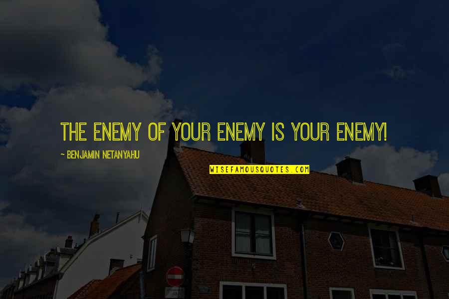 Netanyahu Quotes By Benjamin Netanyahu: The enemy of your enemy is your enemy!