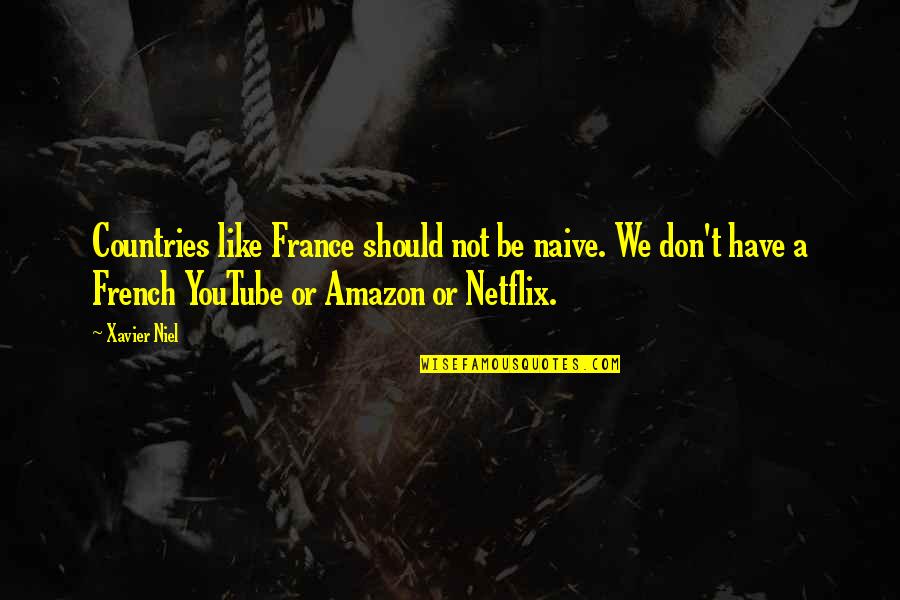 Netflix And Quotes By Xavier Niel: Countries like France should not be naive. We