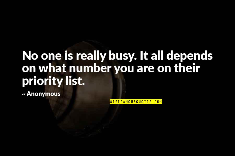 Nethersphere Rsps Quotes By Anonymous: No one is really busy. It all depends