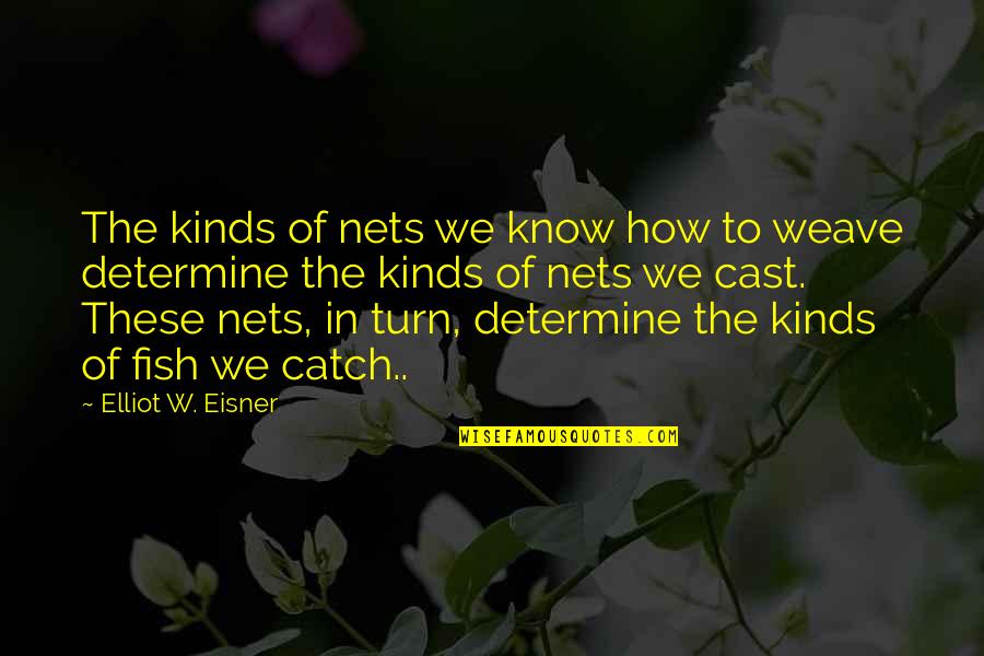 Nets Quotes By Elliot W. Eisner: The kinds of nets we know how to