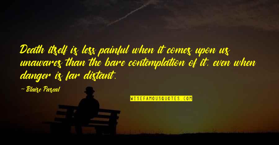 Neujahrskuchen Quotes By Blaise Pascal: Death itself is less painful when it comes