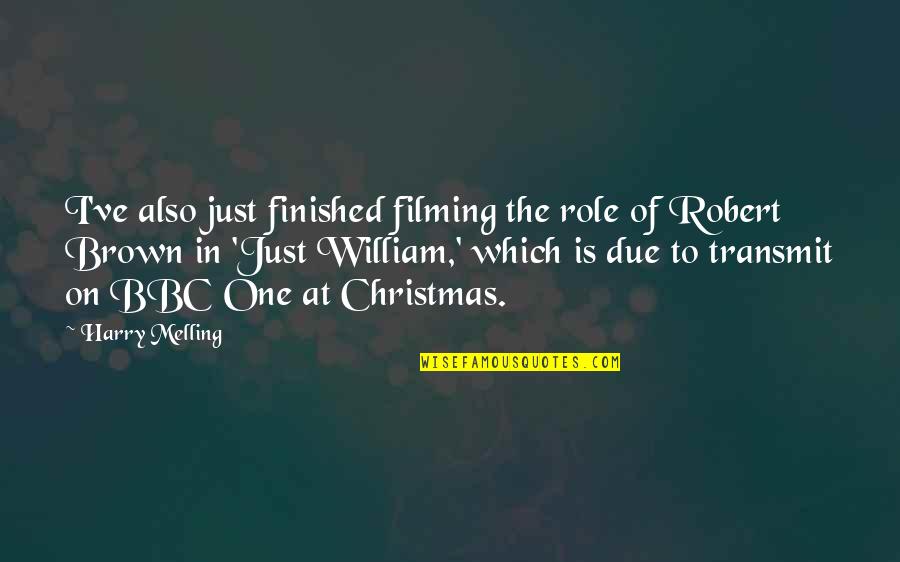 Neuropsychologists Dallas Quotes By Harry Melling: I've also just finished filming the role of