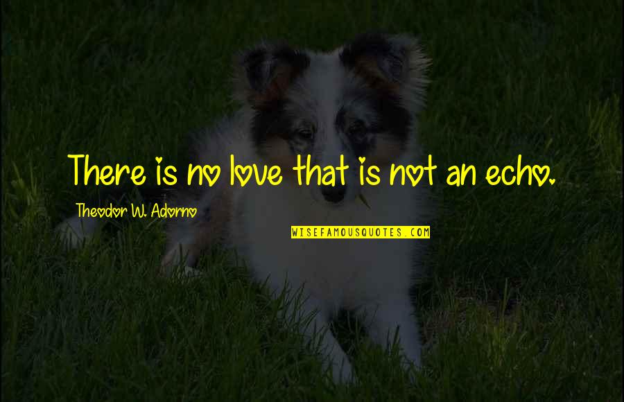 Neurosurgery And Spine Quotes By Theodor W. Adorno: There is no love that is not an