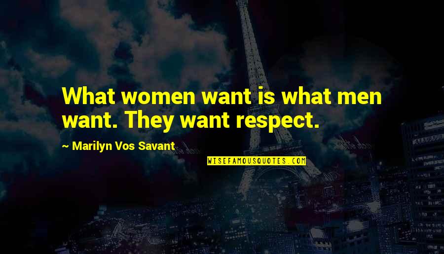 Neutralisation Quotes By Marilyn Vos Savant: What women want is what men want. They