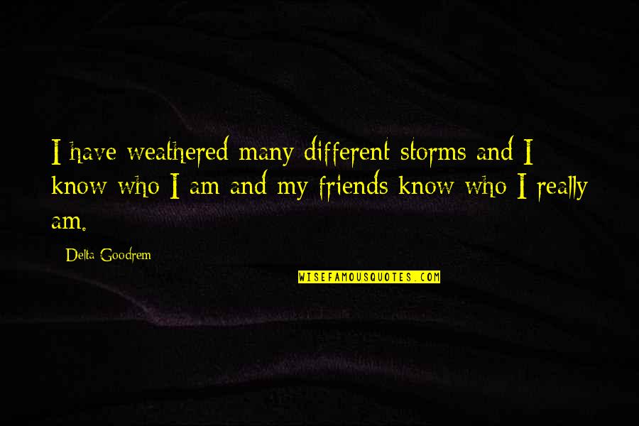 Nevaeh Williams Quotes By Delta Goodrem: I have weathered many different storms and I Nevaeh Williams Quotes By Delta Goodrem: I have weathered many different storms and I