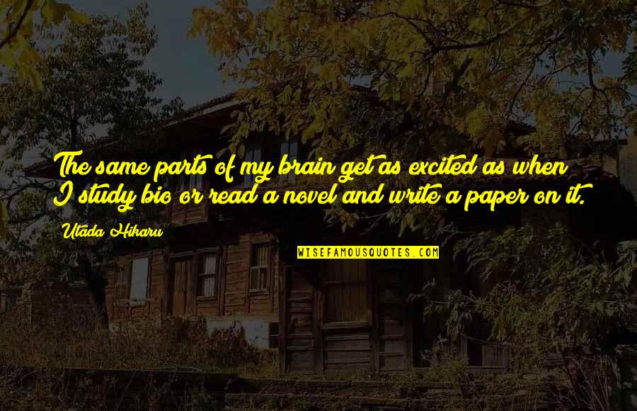 Never Asking For Help Quotes By Utada Hikaru: The same parts of my brain get as