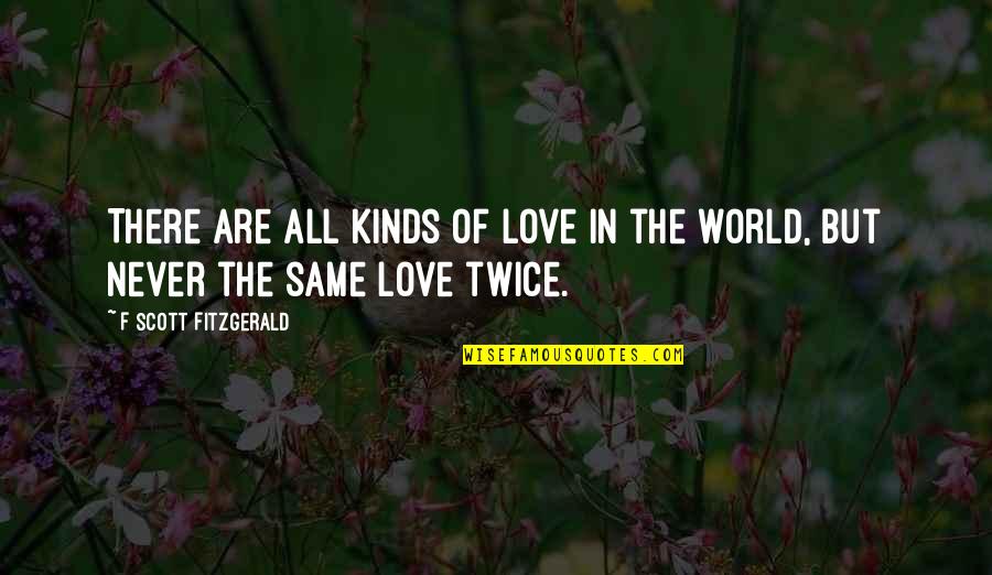 Never Be The Same Love Quotes By F Scott Fitzgerald: There are all kinds of love in the Never Be The Same Love Quotes By F Scott Fitzgerald: There are all kinds of love in the