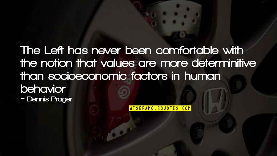 Never Be Too Comfortable Quotes By Dennis Prager: The Left has never been comfortable with the
