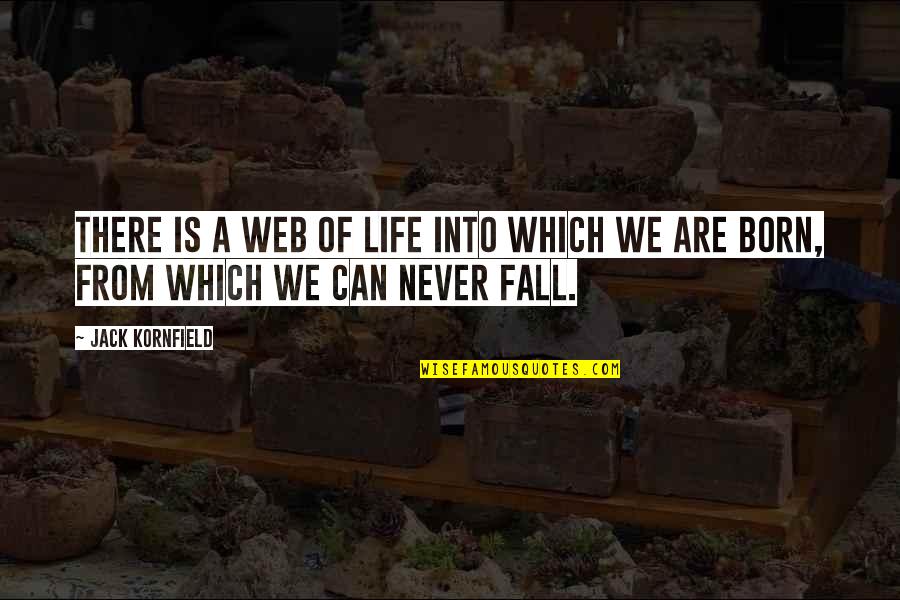 Never Fall Quotes By Jack Kornfield: There is a web of life into which