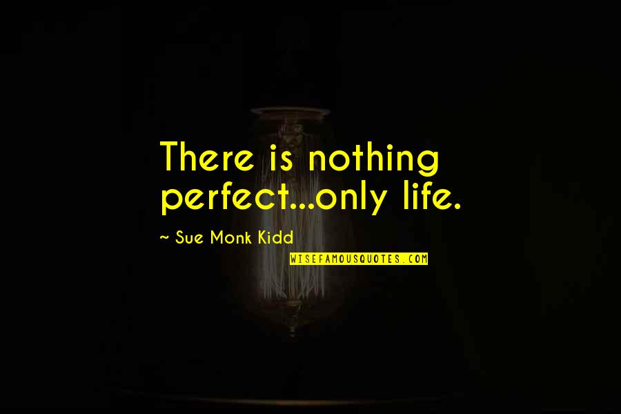 Never Felt So Happy Quotes By Sue Monk Kidd: There is nothing perfect...only life.