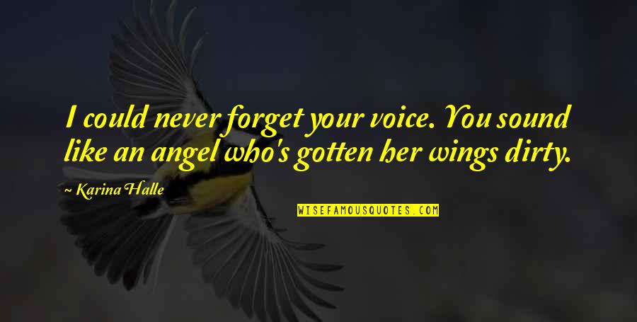 Never Forget Her Quotes By Karina Halle: I could never forget your voice. You sound