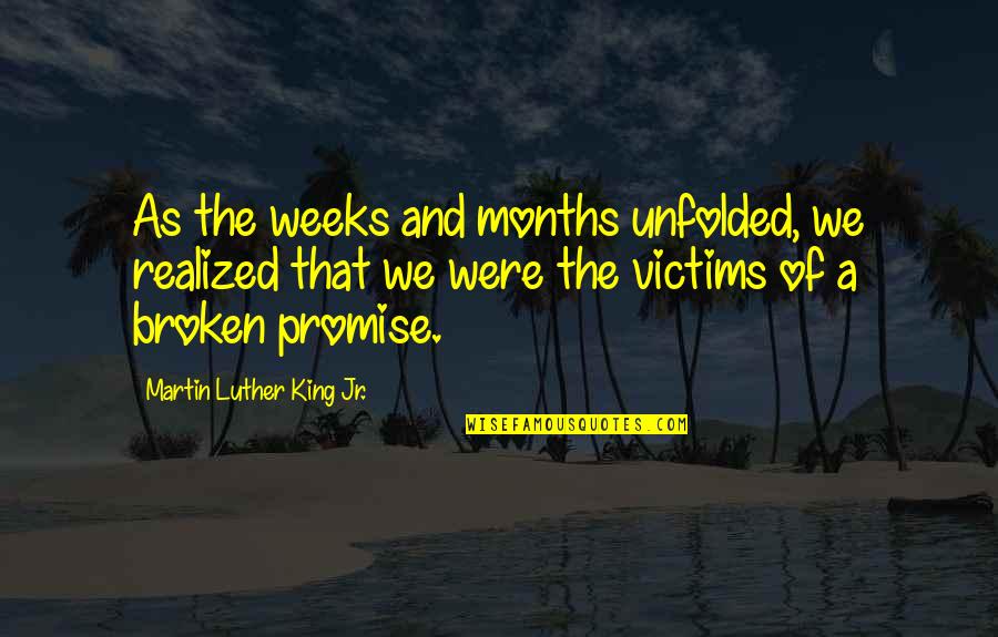 Never Giving Up On Dreams Quotes By Martin Luther King Jr.: As the weeks and months unfolded, we realized