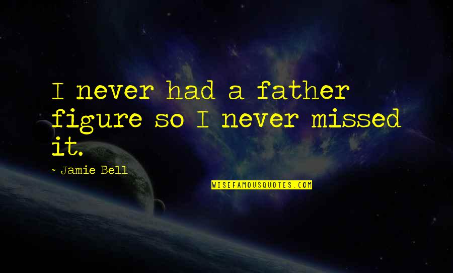 Never Had A Father Quotes By Jamie Bell: I never had a father figure so I