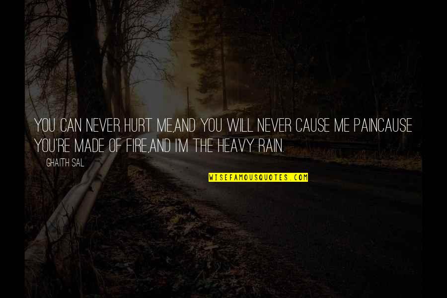 Never Hurt You Quotes By Ghaith Sal: You can never hurt me,And you will never