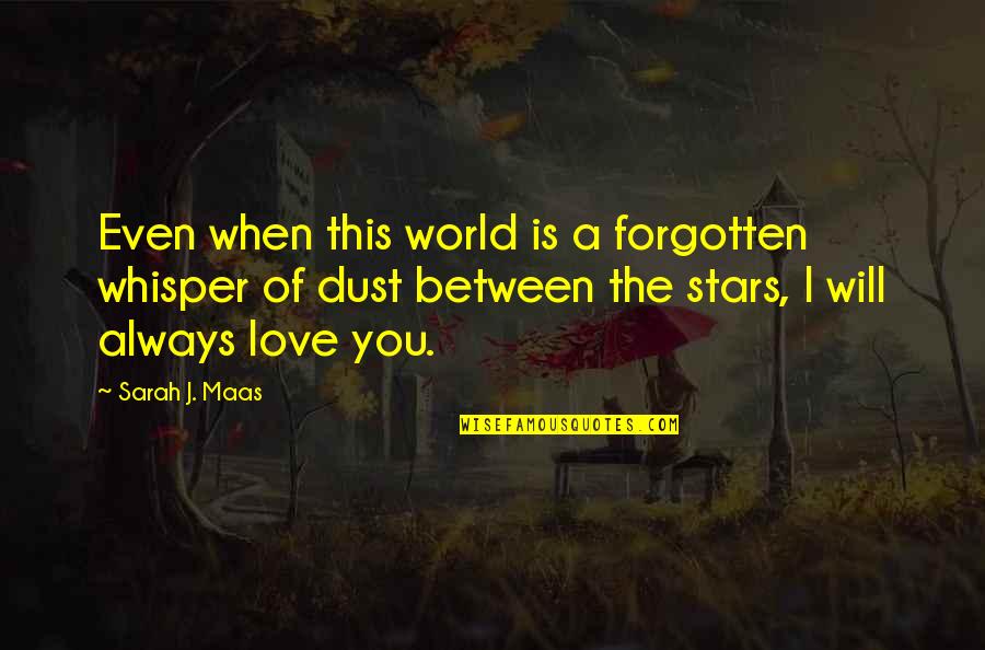 Never Love Anybody Quotes By Sarah J. Maas: Even when this world is a forgotten whisper