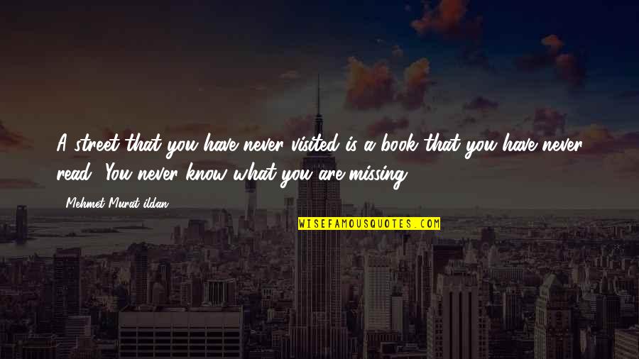 Never Never Book Quotes By Mehmet Murat Ildan: A street that you have never visited is
