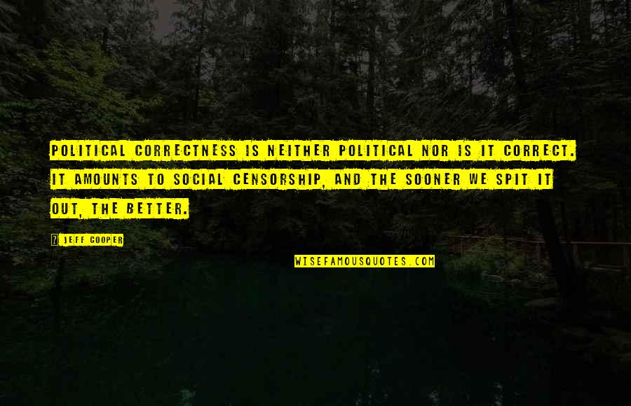 Never Stop Growing Quotes By Jeff Cooper: Political correctness is neither political nor is it