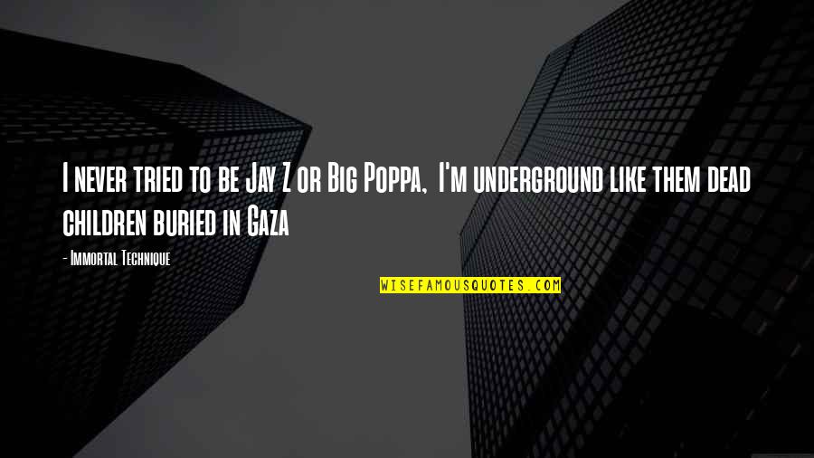 Never Tried Quotes By Immortal Technique: I never tried to be Jay Z or Never Tried Quotes By Immortal Technique: I never tried to be Jay Z or