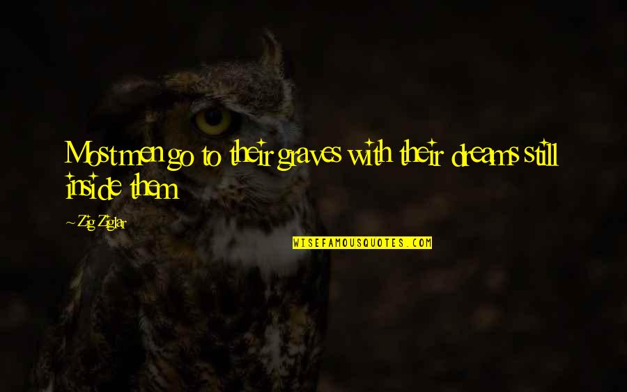 Nevio Couch Quotes By Zig Ziglar: Most men go to their graves with their