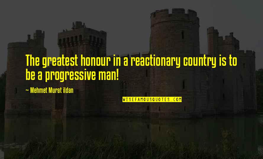 Nevus Comedonicus Quotes By Mehmet Murat Ildan: The greatest honour in a reactionary country is