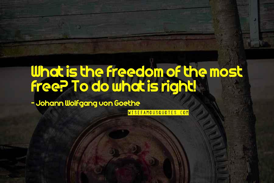 New Academic Year Quotes By Johann Wolfgang Von Goethe: What is the freedom of the most free? New Academic Year Quotes By Johann Wolfgang Von Goethe: What is the freedom of the most free?