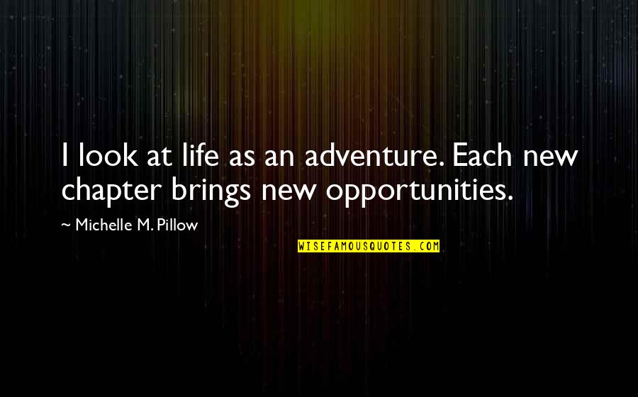 New Adventure Quotes By Michelle M. Pillow: I look at life as an adventure. Each New Adventure Quotes By Michelle M. Pillow: I look at life as an adventure. Each