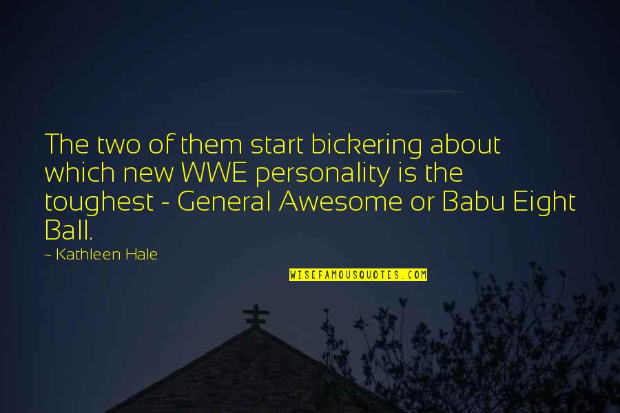 New Awesome Quotes By Kathleen Hale: The two of them start bickering about which