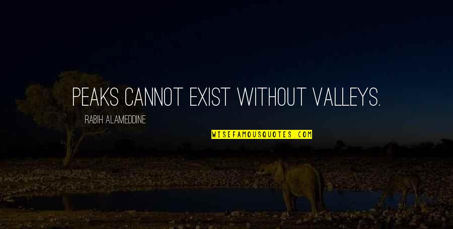 New Car Arrival Quotes By Rabih Alameddine: Peaks cannot exist without valleys. New Car Arrival Quotes By Rabih Alameddine: Peaks cannot exist without valleys.