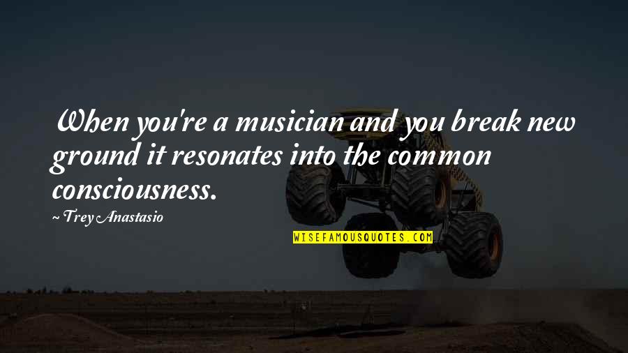 New Consciousness Quotes By Trey Anastasio: When you're a musician and you break new
