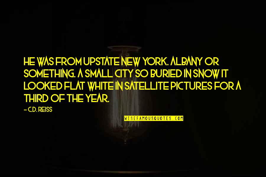 New Flat Quotes By C.D. Reiss: He was from upstate New York. Albany or