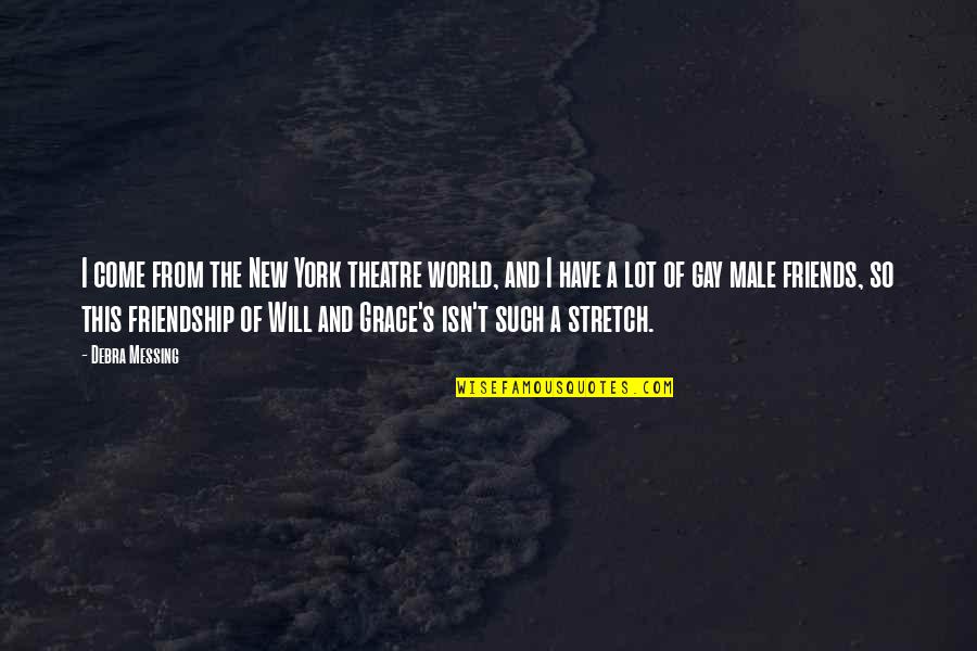 New Friendship Quotes By Debra Messing: I come from the New York theatre world,