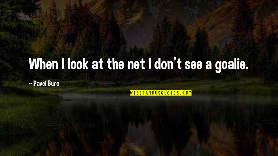 New Guy In Your Life Quotes By Pavel Bure: When I look at the net I don't