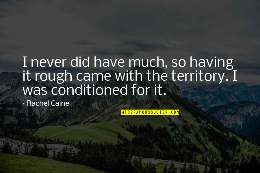 New Hires Quotes By Rachel Caine: I never did have much, so having it New Hires Quotes By Rachel Caine: I never did have much, so having it