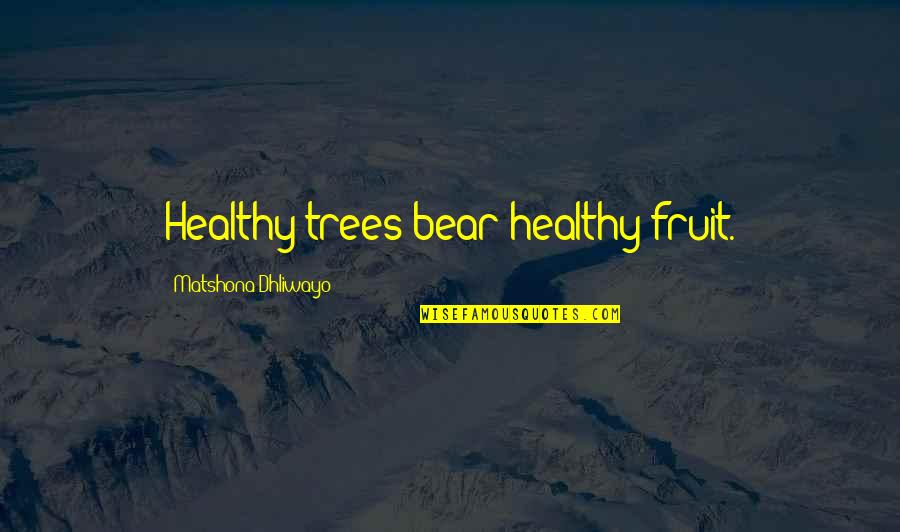 New Job Card Quotes By Matshona Dhliwayo: Healthy trees bear healthy fruit. New Job Card Quotes By Matshona Dhliwayo: Healthy trees bear healthy fruit.