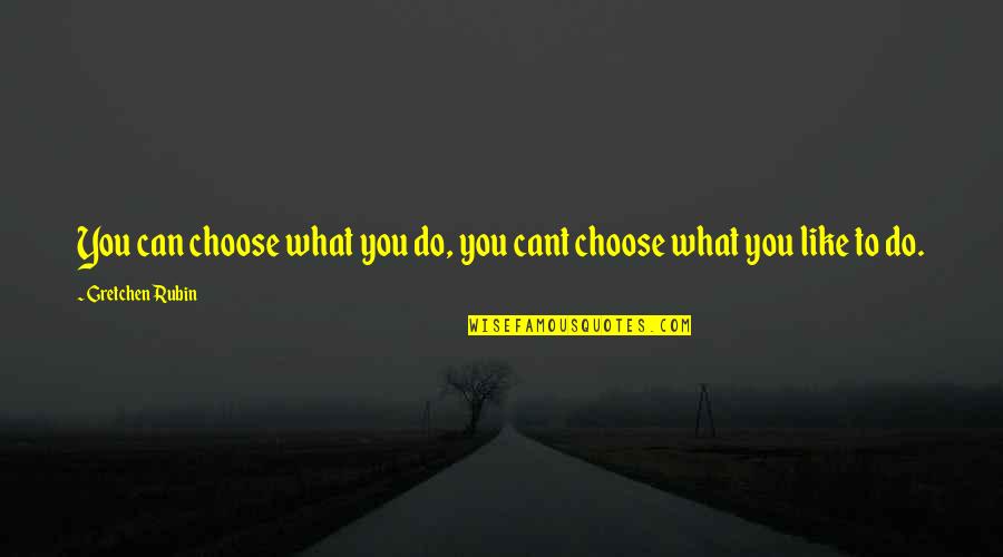 New Monasticism Quotes By Gretchen Rubin: You can choose what you do, you cant