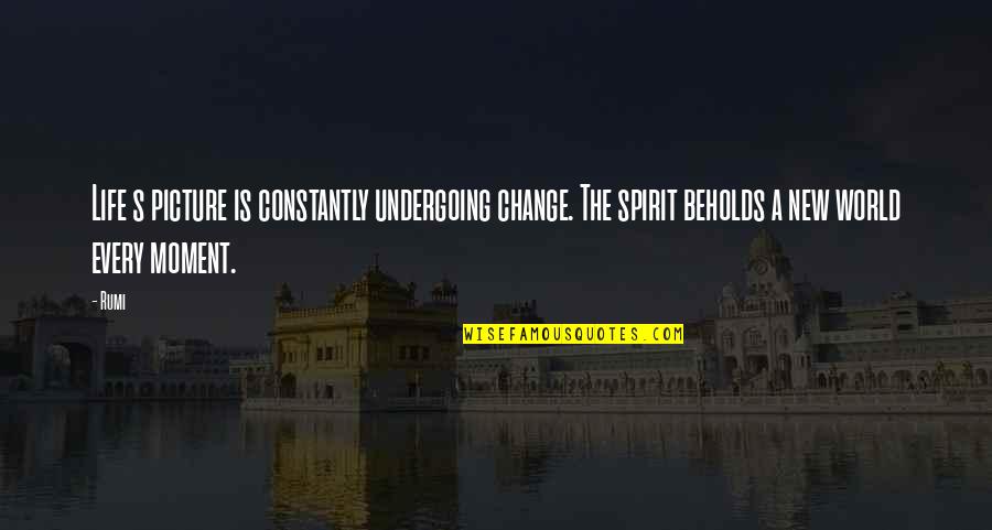 New Rumi Quotes By Rumi: Life s picture is constantly undergoing change. The