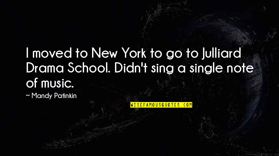 New School Quotes By Mandy Patinkin: I moved to New York to go to New School Quotes By Mandy Patinkin: I moved to New York to go to