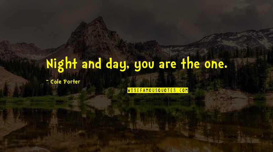 New Year Life Changing Quotes By Cole Porter: Night and day, you are the one.