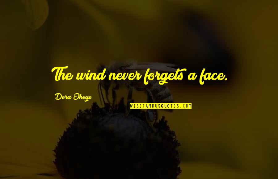 New Year Messages And Quotes By Dora Okeyo: The wind never forgets a face.